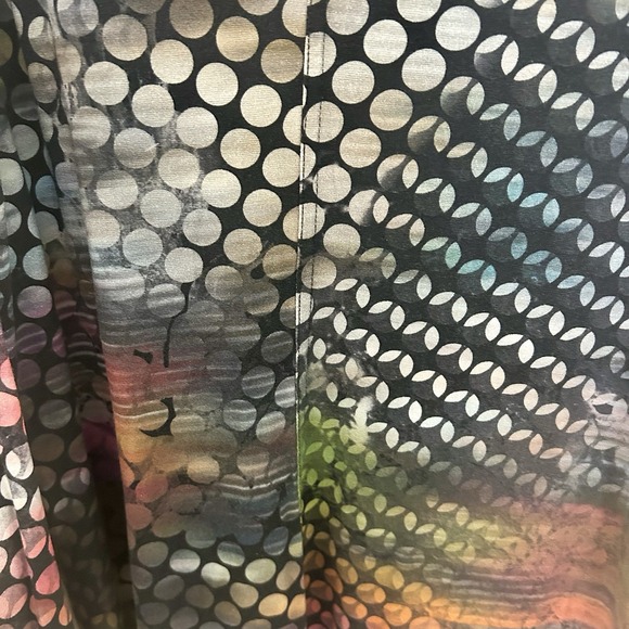 Snoskins Womens Abstract Polka Dot Long Sleeve Button Up Shirt Multicolor Size M - Picture 7 of 10